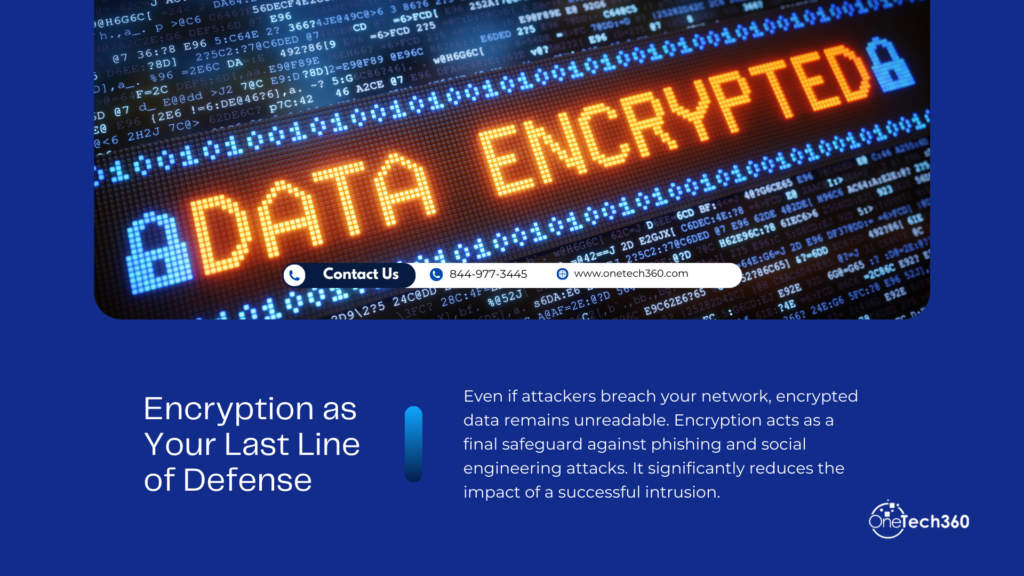Cybersecurity shield protecting encrypted business data from hackers
