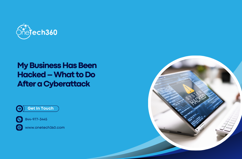 My business has been hacked and business owner responding to a cyberattack