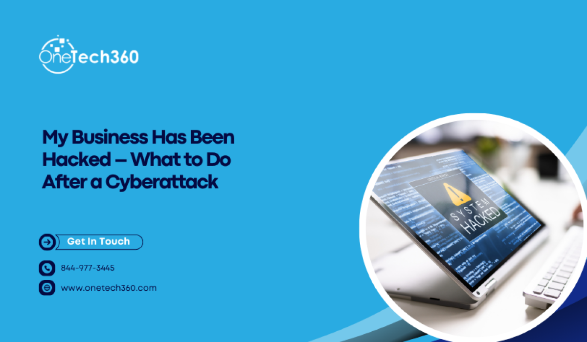 My business has been hacked and business owner responding to a cyberattack