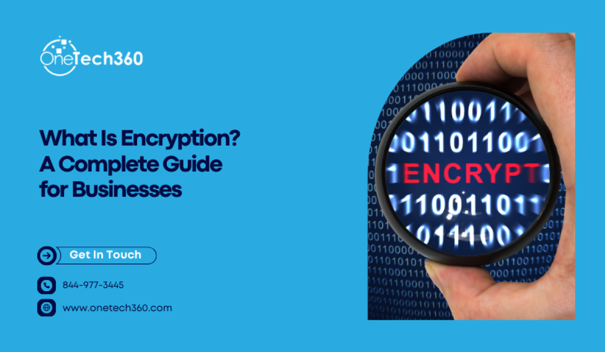 Business cybersecurity concept showing encrypted data and digital lock protection